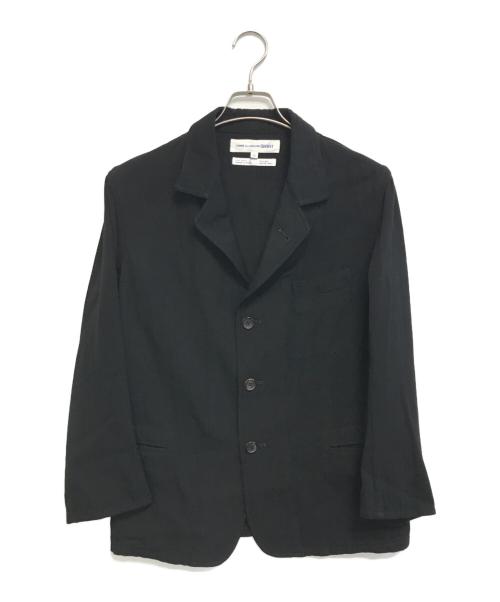 COMME des GARCONS SHIRT（コムデギャルソンシャツ）COMME des GARCONS SHIRT (コムデギャルソンシャツ) ウールギャバ テーラードジャケット ブラック サイズ:Sの古着・服飾アイテム