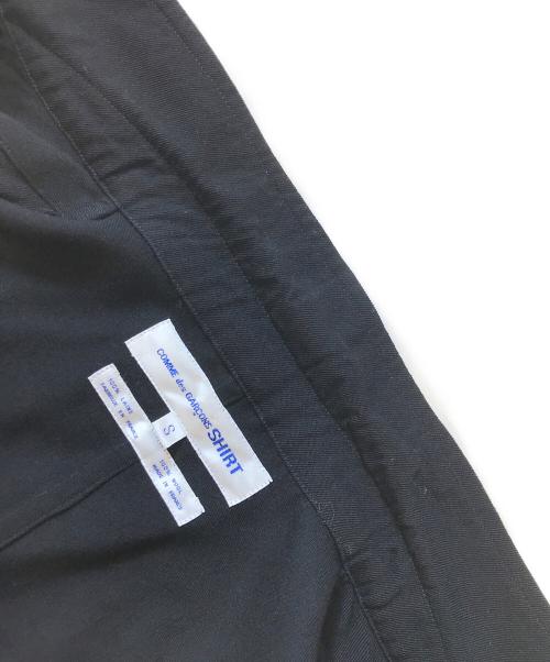 COMME des GARCONS SHIRT（コムデギャルソンシャツ）COMME des GARCONS SHIRT (コムデギャルソンシャツ) ウールギャバ テーラードジャケット ブラック サイズ:Sの古着・服飾アイテム