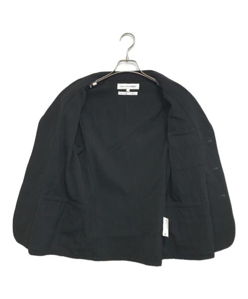 COMME des GARCONS SHIRT（コムデギャルソンシャツ）COMME des GARCONS SHIRT (コムデギャルソンシャツ) ウールギャバ テーラードジャケット ブラック サイズ:Sの古着・服飾アイテム
