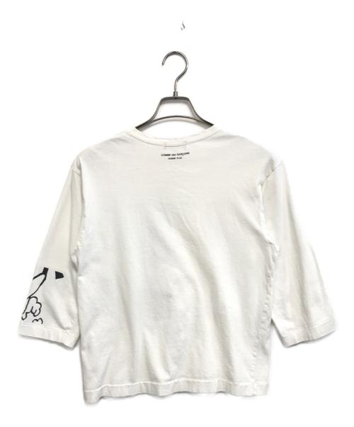 COMME des GARCONS HOMME PLUS（コムデギャルソンオムプリュス）COMME des GARCONS HOMME PLUS (コムデギャルソンオムプリュス) ロングスリーブカットソー ホワイト サイズ:Sの古着・服飾アイテム