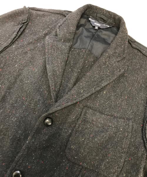 COMME des GARCONS HOMME（コムデギャルソン オム）COMME des GARCONS HOMME (コムデギャルソン オム) インサイドアウト テーラードジャケット ブラック サイズ:Sの古着・服飾アイテム