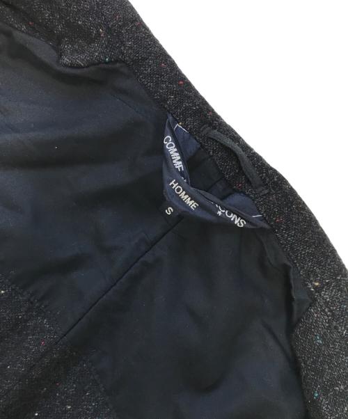 COMME des GARCONS HOMME（コムデギャルソン オム）COMME des GARCONS HOMME (コムデギャルソン オム) インサイドアウト テーラードジャケット ブラック サイズ:Sの古着・服飾アイテム