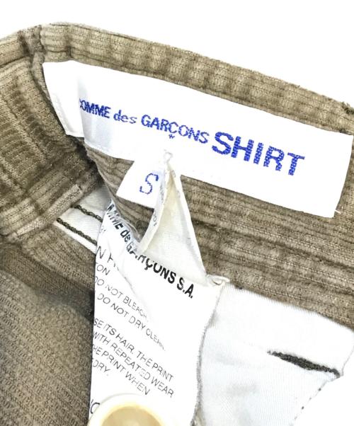 COMME des GARCONS SHIRT（コムデギャルソンシャツ）COMME des GARCONS SHIRT (コムデギャルソンシャツ) コーデュロイワイドパンツ ベージュ サイズ:Sの古着・服飾アイテム