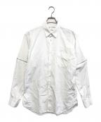 COMME des GARCONS SHIRTコムデギャルソンシャツ）の古着「袖ジップシャツ」｜ホワイト