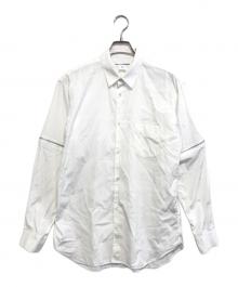 COMME des GARCONS SHIRT（コムデギャルソンシャツ）の古着「袖ジップシャツ」｜ホワイト