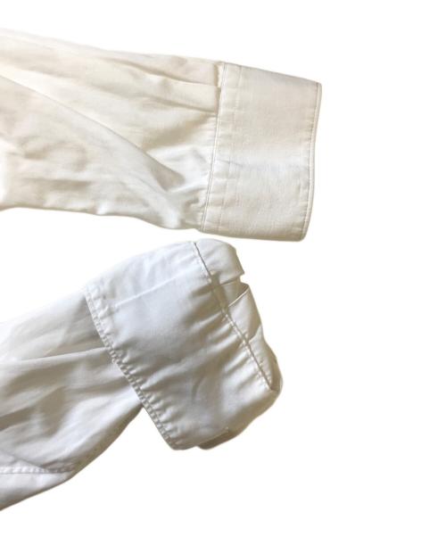 COMME des GARCONS SHIRT（コムデギャルソンシャツ）COMME des GARCONS SHIRT (コムデギャルソンシャツ) 袖ジップシャツ ホワイト サイズ:Mの古着・服飾アイテム