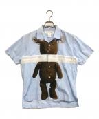 COMME des GARCONS SHIRTコムデギャルソンシャツ）の古着「オープンカラーシャツ」｜ブルー