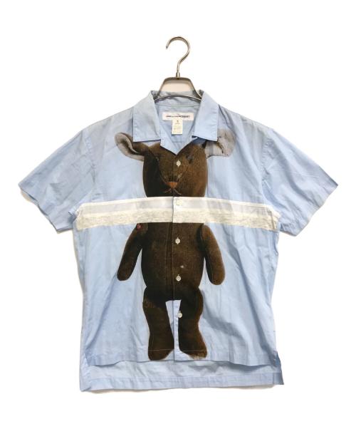 COMME des GARCONS SHIRT（コムデギャルソンシャツ）COMME des GARCONS SHIRT (コムデギャルソンシャツ) オープンカラーシャツ ブルー サイズ:XSの古着・服飾アイテム