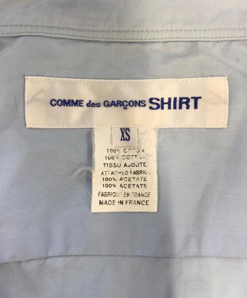 COMME des GARCONS SHIRT（コムデギャルソンシャツ）COMME des GARCONS SHIRT (コムデギャルソンシャツ) オープンカラーシャツ ブルー サイズ:XSの古着・服飾アイテム