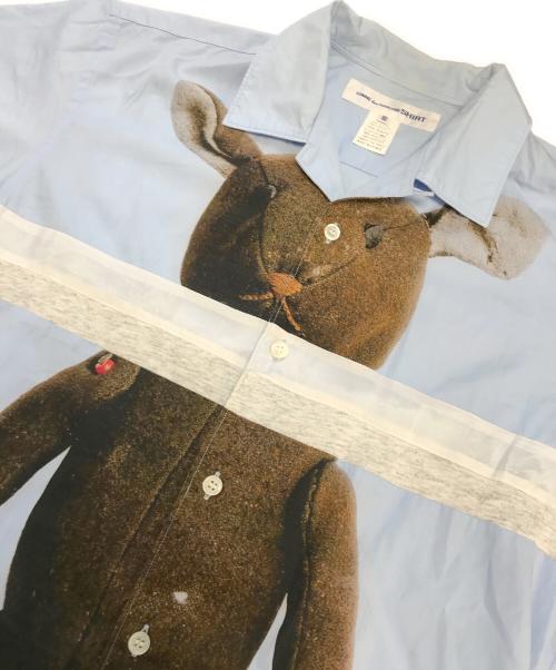 COMME des GARCONS SHIRT（コムデギャルソンシャツ）COMME des GARCONS SHIRT (コムデギャルソンシャツ) オープンカラーシャツ ブルー サイズ:XSの古着・服飾アイテム