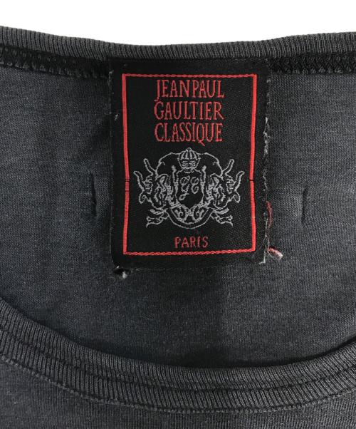 Jean Paul GAULTIER CLASSIQUE（ジャンポールゴルチエクラシック）Jean Paul GAULTIER CLASSIQUE (ジャンポールゴルチエクラシック) プリントTシャツ ブラック サイズ:48の古着・服飾アイテム