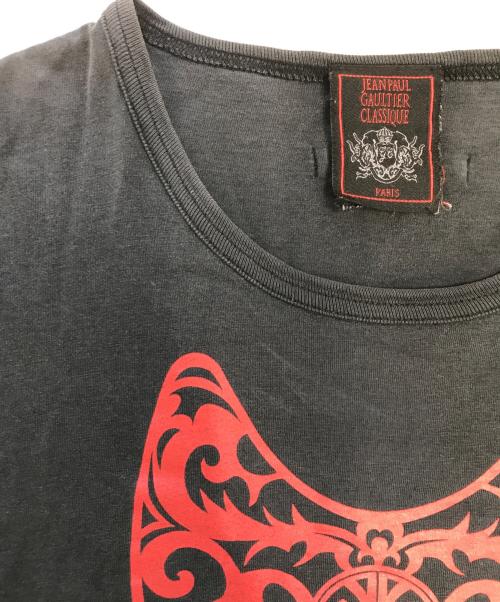 Jean Paul GAULTIER CLASSIQUE（ジャンポールゴルチエクラシック）Jean Paul GAULTIER CLASSIQUE (ジャンポールゴルチエクラシック) プリントTシャツ ブラック サイズ:48の古着・服飾アイテム
