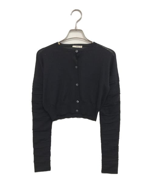 PRADA（プラダ）PRADA (プラダ) ニットカーディガン ネイビー サイズ:36の古着・服飾アイテム