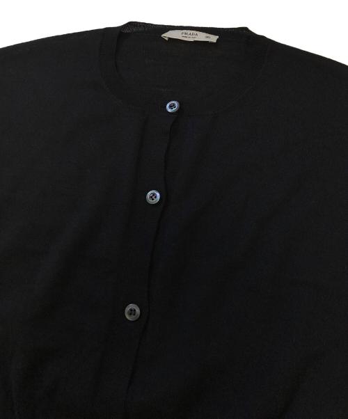 PRADA（プラダ）PRADA (プラダ) ニットカーディガン ネイビー サイズ:36の古着・服飾アイテム