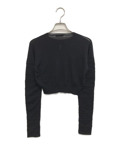 PRADA（プラダ）PRADA (プラダ) ニットカーディガン ネイビー サイズ:36の古着・服飾アイテム