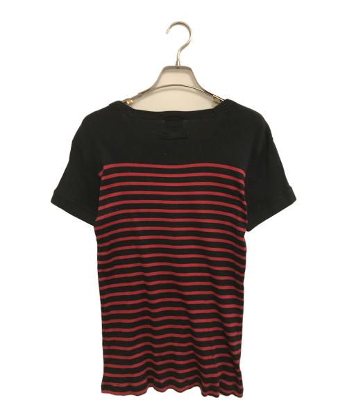 Jean Paul Gaultier homme（ジャンポールゴルチェオム）Jean Paul GAULTIER HOMME (ジャンポールゴルチェオム) ボーダーTシャツ ブラック サイズ:Lの古着・服飾アイテム