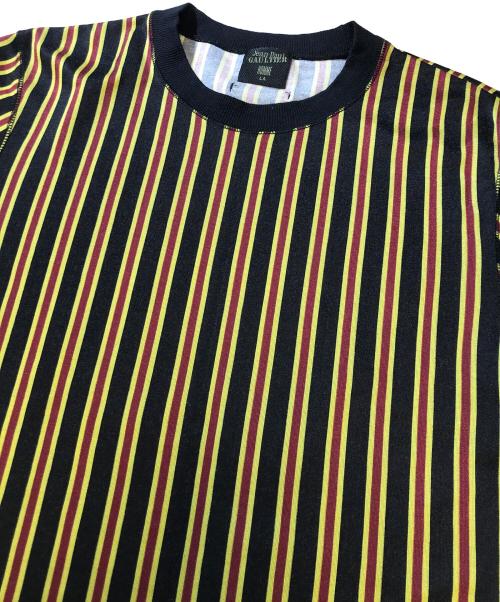 Jean Paul Gaultier homme（ジャンポールゴルチェオム）Jean Paul GAULTIER HOMME (ジャンポールゴルチェオム) ストライプTシャツ イエロー サイズ:Lの古着・服飾アイテム