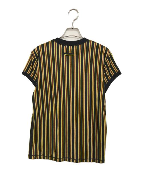 Jean Paul Gaultier homme（ジャンポールゴルチェオム）Jean Paul GAULTIER HOMME (ジャンポールゴルチェオム) ストライプTシャツ イエロー サイズ:Lの古着・服飾アイテム