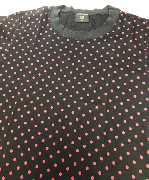 Jean Paul Gaultier homme（ジャンポールゴルチェオム）Jean Paul Gaultier homme (ジャンポールゴルチェオム) ドットTシャツ ブラック サイズ:Ⅿの古着・服飾アイテム