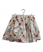 MIU MIUミュウミュウ）の古着「スター柄 ミニスカート」｜ベージュ