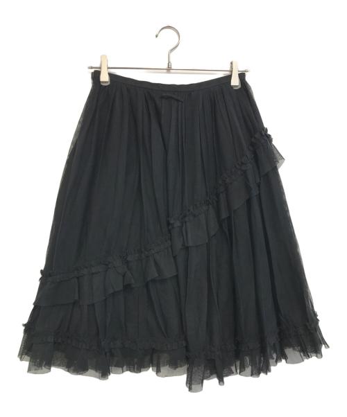 Jean Paul GAULTIER（ジャンポールゴルチェ）Jean Paul GAULTIER (ジャンポールゴルチェ) チュールスカート ブラック サイズ:40の古着・服飾アイテム