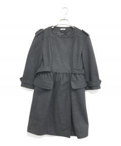 中古・古着通販】PRADA (プラダ) ツイードコート ブラック×ホワイト