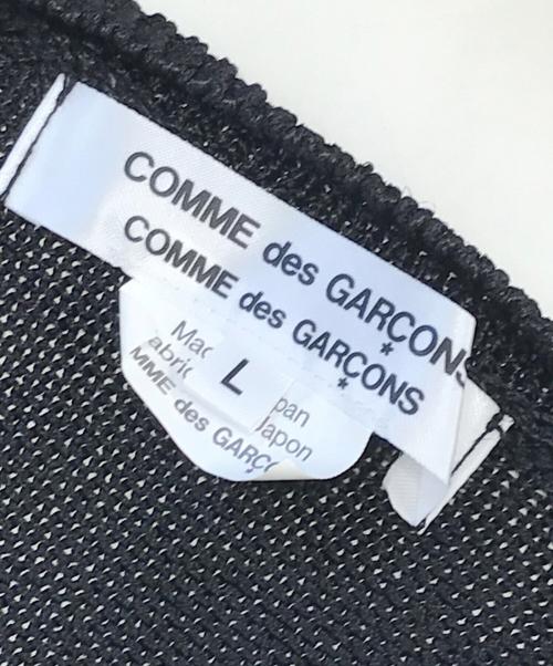 COMME des GARCONS COMME des GARCONS（コムデギャルソン コムデギャルソン）COMME des GARCONS COMME des GARCONS (コムデギャルソン コムデギャルソン) チェッカーフラッグレーヨンニット ブラック サイズ:Lの古着・服飾アイテム
