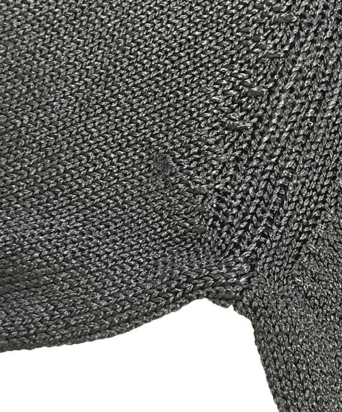 COMME des GARCONS COMME des GARCONS（コムデギャルソン コムデギャルソン）COMME des GARCONS COMME des GARCONS (コムデギャルソン コムデギャルソン) チェッカーフラッグレーヨンニット ブラック サイズ:Lの古着・服飾アイテム