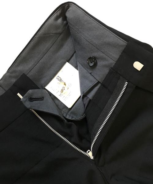 COMME des GARCONS（コムデギャルソン）COMME des GARCONS (コムデギャルソン) スクエア切替ギャバジンパンツ ブラック サイズ:Sの古着・服飾アイテム