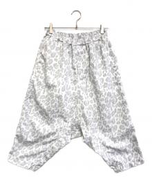 BLACK COMME des GARCONS（ブラックコムデギャルソン）の古着「レオパード サルエル パンツ」｜ホワイト