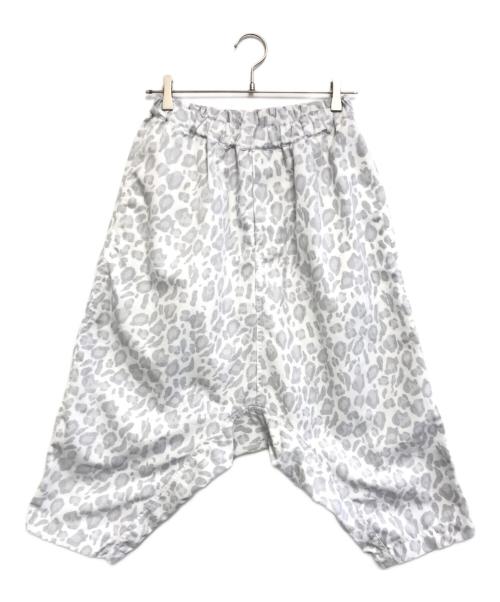 BLACK COMME des GARCONS（ブラックコムデギャルソン）BLACK COMME des GARCONS (ブラックコムデギャルソン) レオパード サルエル パンツ ホワイト サイズ:XSの古着・服飾アイテム