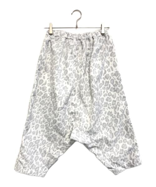 BLACK COMME des GARCONS（ブラックコムデギャルソン）BLACK COMME des GARCONS (ブラックコムデギャルソン) レオパード サルエル パンツ ホワイト サイズ:XSの古着・服飾アイテム