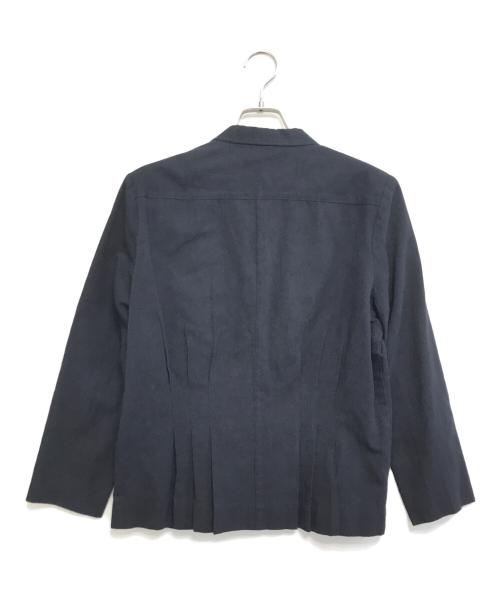 COMME des GARCONS（コムデギャルソン）COMME des GARCONS (コムデギャルソン) プリーツ2Bジャケット ネイビー サイズ:表記なしの古着・服飾アイテム