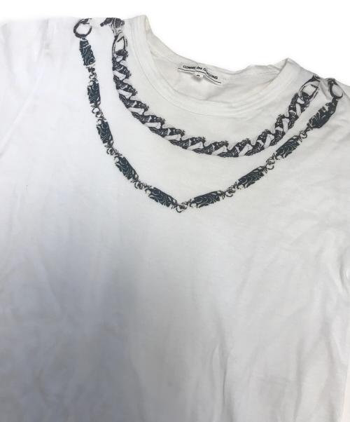 COMME des GARCONS（コムデギャルソン）COMME des GARCONS (コムデギャルソン) CHROME HEARTS (クロムハーツ) プリントTシャツ ホワイト サイズ:Sの古着・服飾アイテム