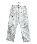 Dickiesディッキーズ）の古着「ダブルニーペインターパンツ」｜ホワイト