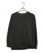 SHINYA KOZUKAシンヤコズカ）の古着「ホールデザイン スウェット」｜ブラック