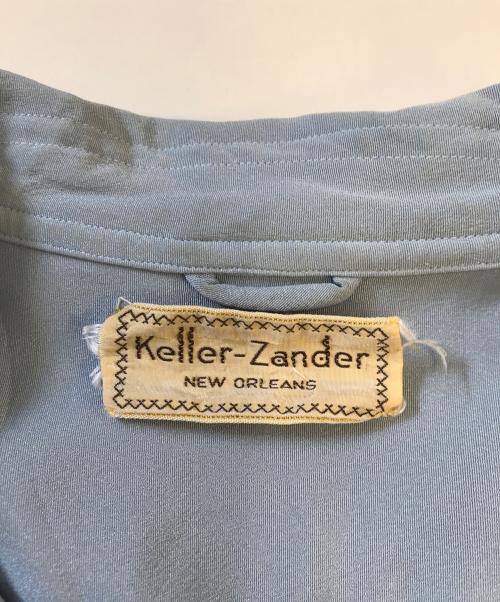 Keller Zander（ケラーザンダー）Keller Zander (ケラーザンダー) オープンカラーシャツ スカイブルー サイズ:Lの古着・服飾アイテム