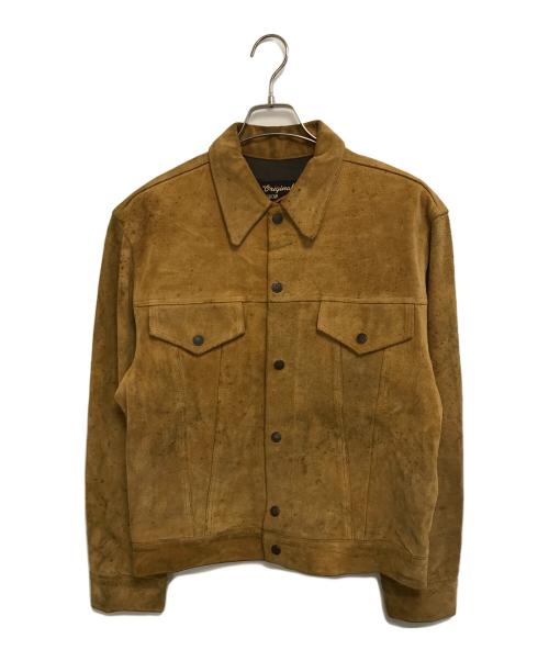 Old Frisco（オールドフリスコ）Old Frisco (オールドフリスコ) スエードトラッカージャケット ブラウン サイズ:Sの古着・服飾アイテム