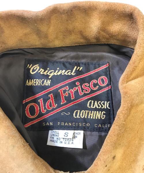 Old Frisco（オールドフリスコ）Old Frisco (オールドフリスコ) スエードトラッカージャケット ブラウン サイズ:Sの古着・服飾アイテム
