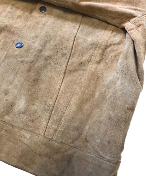 Old Frisco（オールドフリスコ）Old Frisco (オールドフリスコ) スエードトラッカージャケット ブラウン サイズ:Sの古着・服飾アイテム