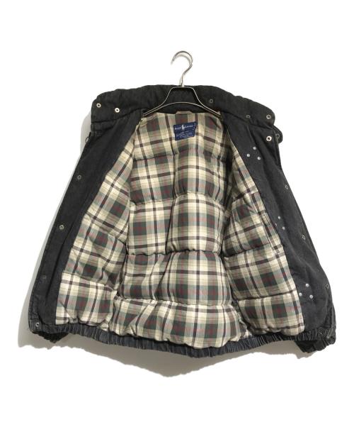 POLO RALPH LAUREN（ポロ・ラルフローレン）POLO RALPH LAUREN (ポロ・ラルフローレン) ファイヤーマンデニムダウンジャケット ブラック サイズ:Sの古着・服飾アイテム