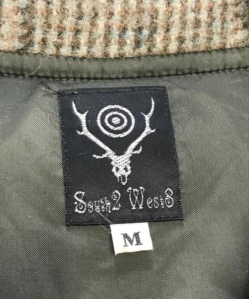 South2 West8（サウスツー ウエストエイト）South2 West8 (サウスツー ウエストエイト) Coach Jacket Shaggy Plaid ブラウン サイズ:Ⅿの古着・服飾アイテム