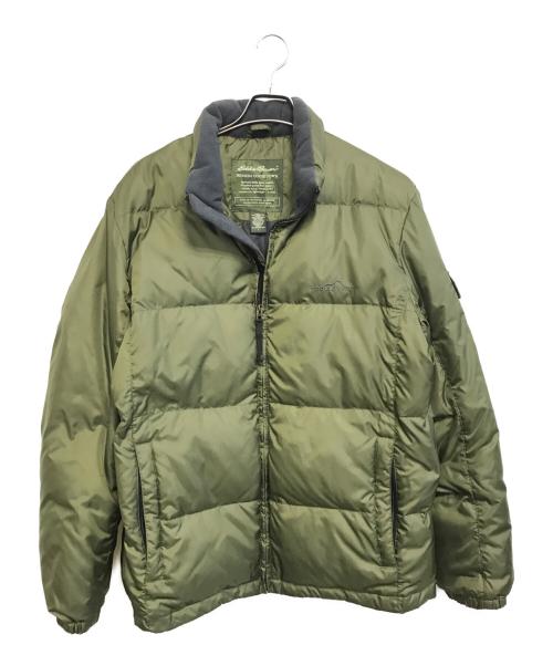 Eddie Bauer（エディーバウアー）Eddie Bauer (エディーバウアー) PREMIUM GOOSE DOWN JKT グリーン サイズ:Ｌの古着・服飾アイテム