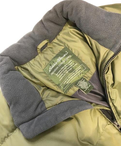 Eddie Bauer（エディーバウアー）Eddie Bauer (エディーバウアー) PREMIUM GOOSE DOWN JKT グリーン サイズ:Ｌの古着・服飾アイテム