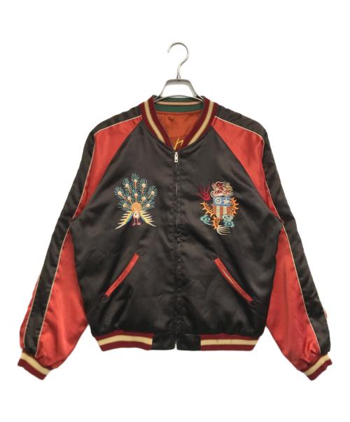 TAILOR東洋（テーラートウヨウ）TAILOR東洋 (テーラートウヨウ) リバーシブルスカジャン ブラウン×オレンジ サイズ:Lの古着・服飾アイテム