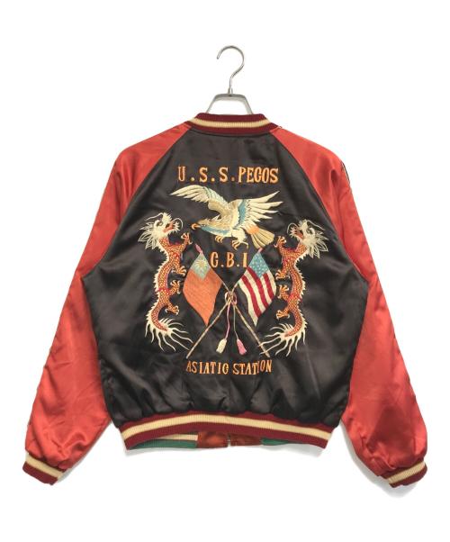 TAILOR東洋（テーラートウヨウ）TAILOR東洋 (テーラートウヨウ) リバーシブルスカジャン ブラウン×オレンジ サイズ:Lの古着・服飾アイテム