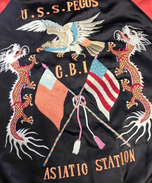 TAILOR東洋（テーラートウヨウ）TAILOR東洋 (テーラートウヨウ) リバーシブルスカジャン ブラウン×オレンジ サイズ:Lの古着・服飾アイテム