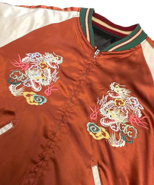 TAILOR東洋（テーラートウヨウ）TAILOR東洋 (テーラートウヨウ) リバーシブルスカジャン ブラウン×オレンジ サイズ:Lの古着・服飾アイテム