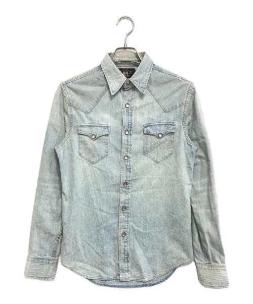 RRL（ダブルアールエル）RRL (ダブルアールエル) デニムウエスタンシャツ インディゴ サイズ:XSの古着・服飾アイテム
