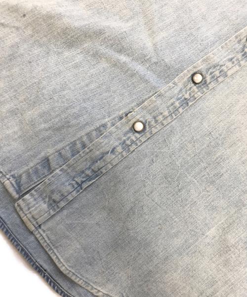 RRL（ダブルアールエル）RRL (ダブルアールエル) デニムウエスタンシャツ インディゴ サイズ:XSの古着・服飾アイテム